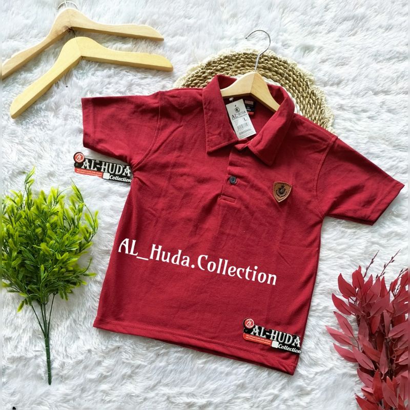 Baju atasan kaos kerah anak laki laki perempuan usia 1-10 tahun | Kaos wangki anak | kaos harian ana