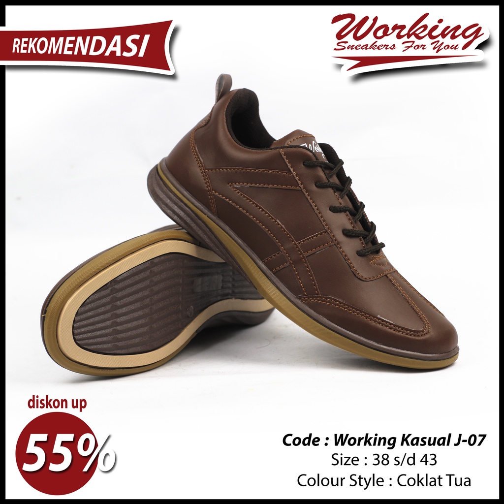 Working Sneakers For You Sepatu Kasual Pria J-07