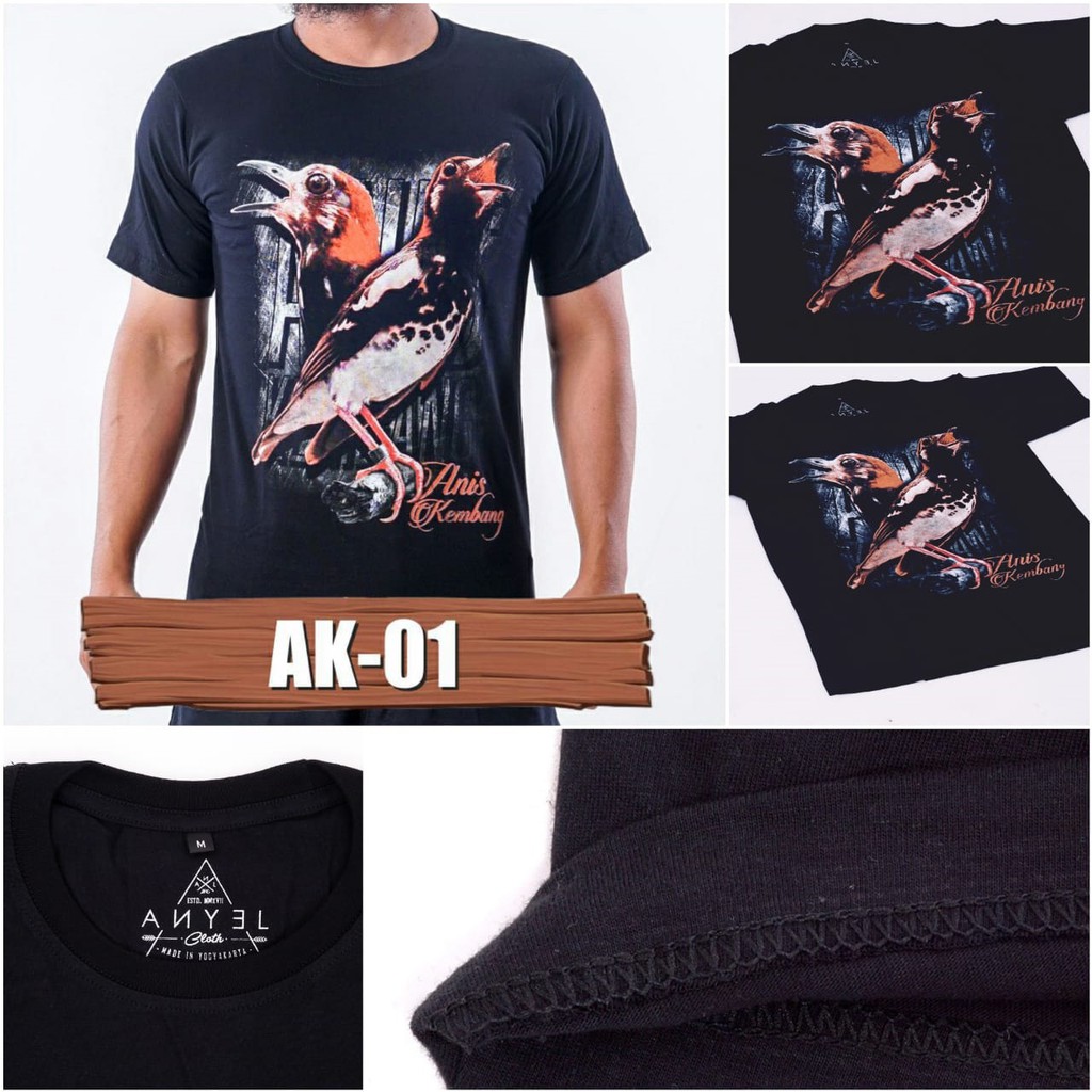 Jual AK01, Kaos burung, Baju burung, kaos gambar burung, Baju gambar