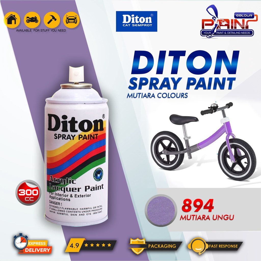 Diton 894 Mutiara Ungu Cat Semprot/Pylox/Samurai Motor/Helm/Gundam