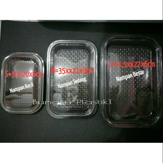 ECERAN NAMPAN MIKA PLASTIK KUE Uk. S M L | Shopee Indonesia