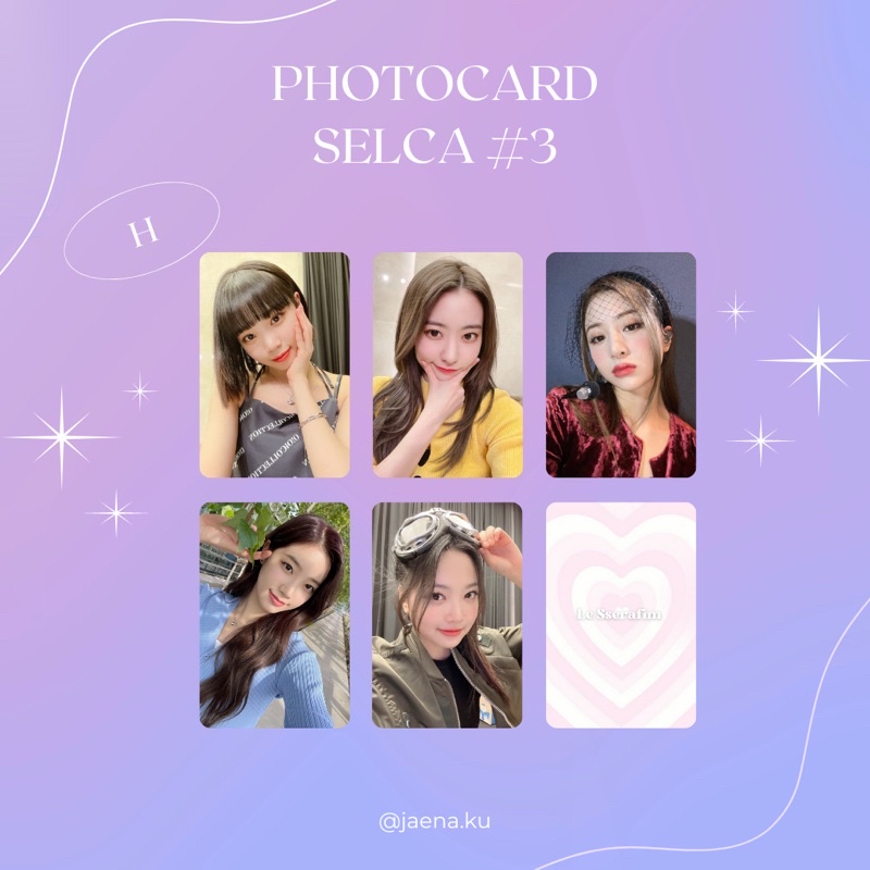 [LE SSERAFIM] PHOTOCARD SELCA #3 LE SSERAFIM ‼️BACA DESKRIPSI‼️