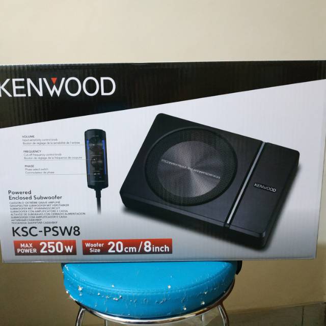 Basstube Kenwood ksc-psw8 - subwoofer kolong bangku Kenwood ksc-psw8 - bass aktif kenwood