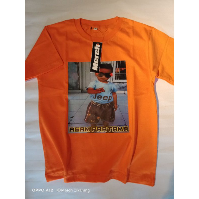 Kaos Sablon Foto Anak