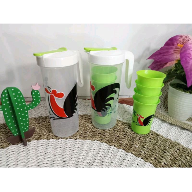 PROMO TEKO SET JAGO Teko beranak set gelas karakter + GIFT THR