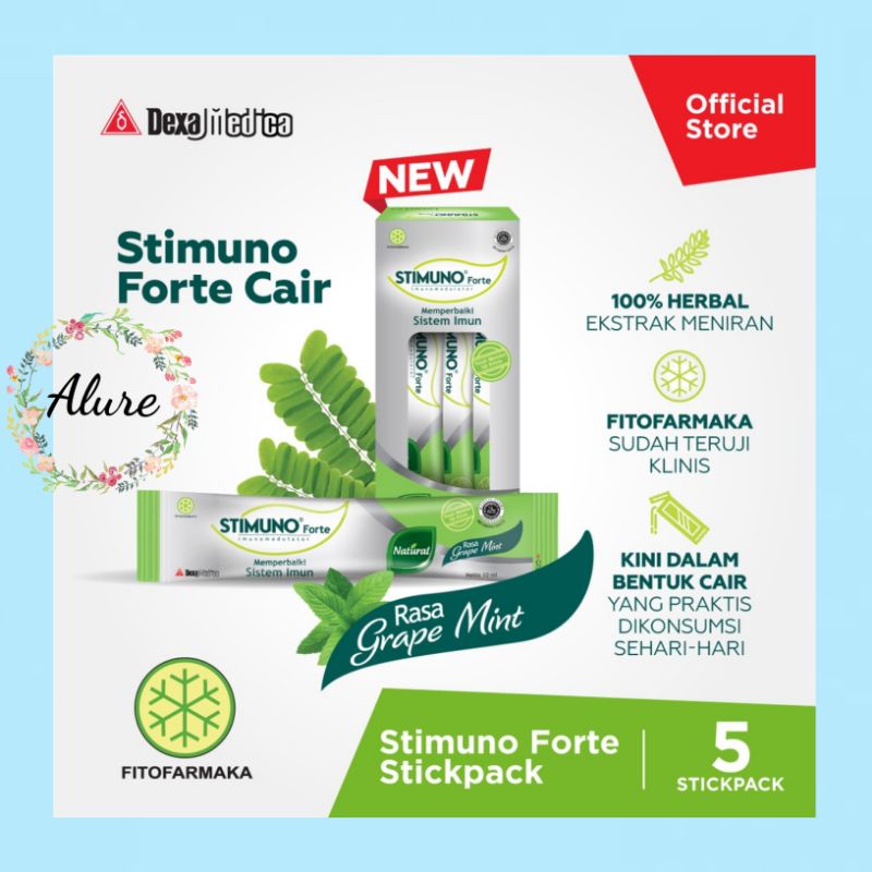 Stimuno Forte StickPack 10 ml x 5 Sachet - Untuk Meningkatkan Daya Tahan Tubuh dan Memperbaiki Imun 