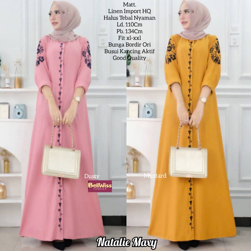 natalie maxy / gamis / dress linen