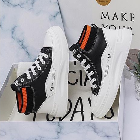 TBIG [COD] Sepatu Sneakers Import Shoes HTMISE Fashion Wanita Sepatu Korea Style Sekolah Kuliah High Top