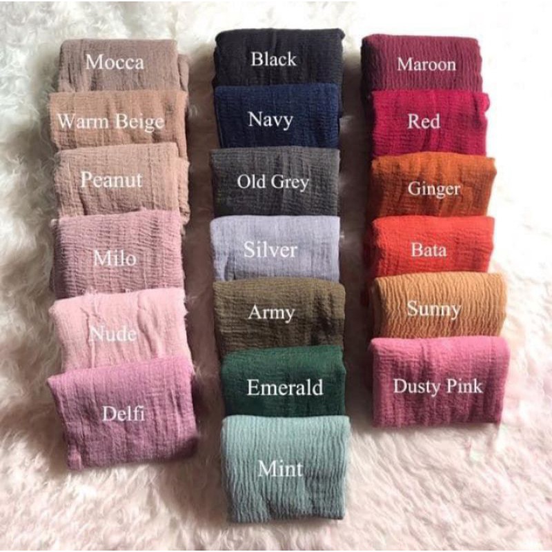 pasmina crinkle/hijab/kerudungan pasmina
