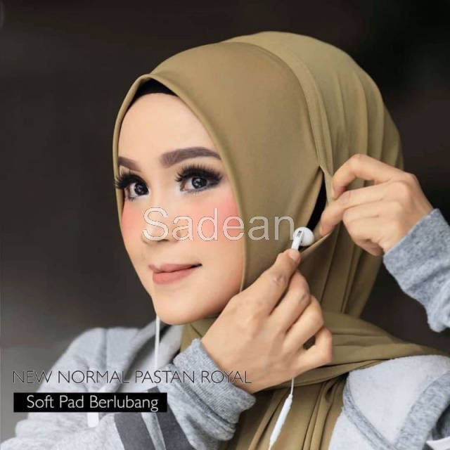 PASHMINA JERSEY NEW NORMAL SERIES BAHAN JERSEY/PASHMINA INSTANT JERSEY MURAH/PASHMINA TELINGA BOLONG PASTAN JERSEY