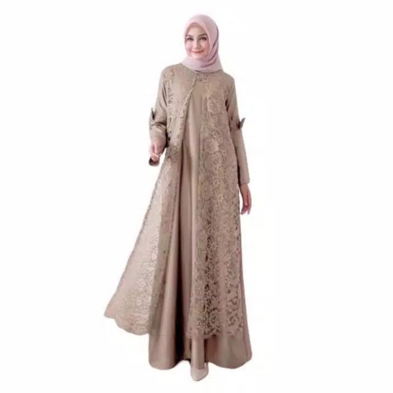 Nagita dress brokat / brokat dress