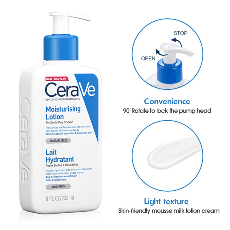 Original CeraVe Ultra Moisturizing Lotion moisturizing cream 236ml/29ml Travel Size Body