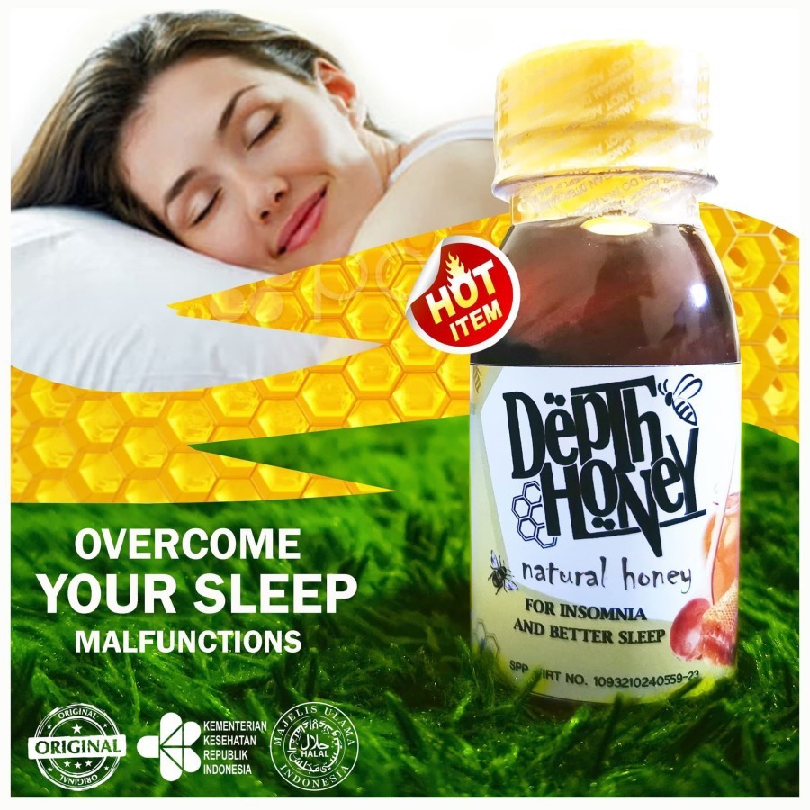 PROMO madu susah tidur mengatasi insomnia terampuh Madu Deep Sleep Depth Honey original herbal