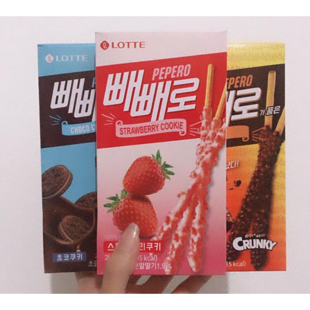 Jual [ready] Lotte Pepero Pepero X Crunky Strawberry Cookie And Choco