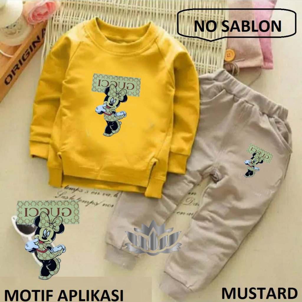 BO - SETELAN MICKEY ICCUG / SETELAN ANAK-ANAK / FASHION ANAK / PAKAIAN ANAK-ANAK PEREMPUAN / SET ANAK