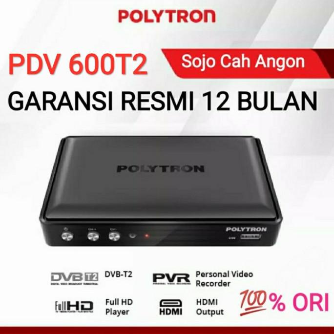 STB T2 Polytron set top box dvb t2 receiver tv digital PDV 600T2