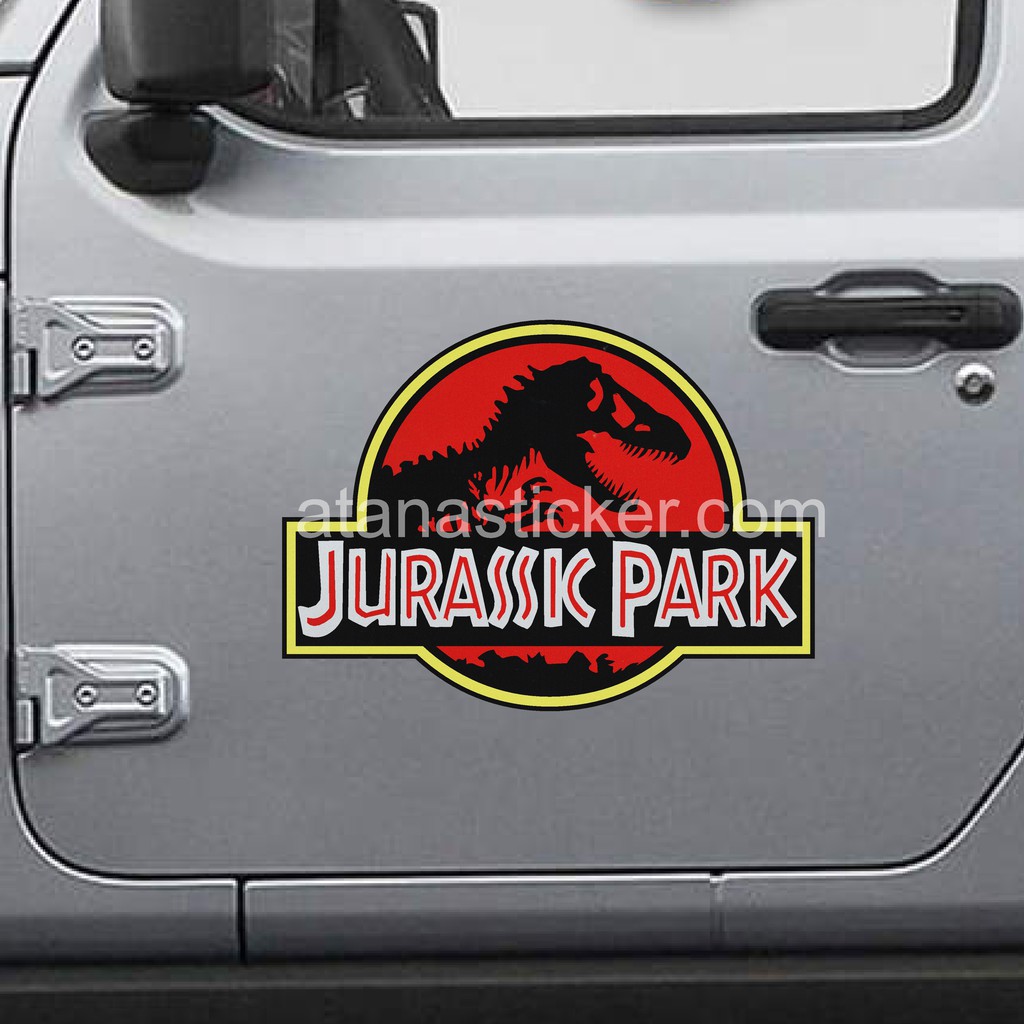 Stiker Cutting Reflective Dinosaurus Jurassic Park 50 x 35 cm