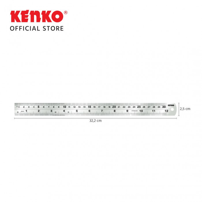 

Penggaris Besi KENKO Stainless Steel Ruler 30 cm