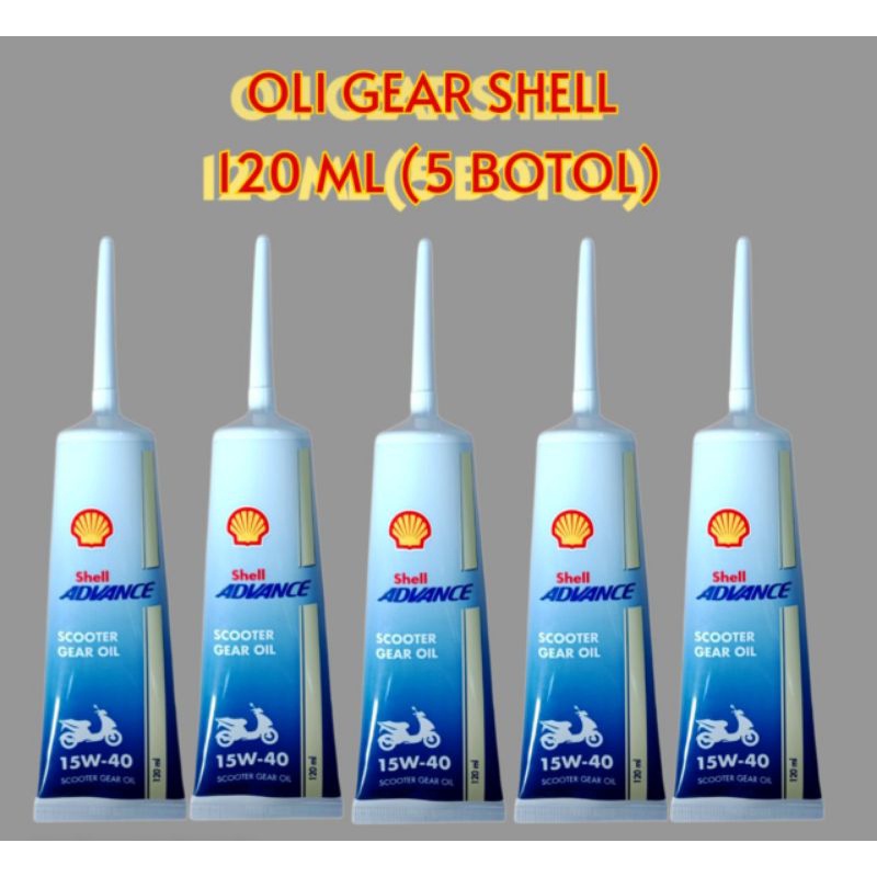 PROMO..! OLI GEAR SHELL 120 ML (PER 5 BOTOL), (DI JAMIN ASLI)