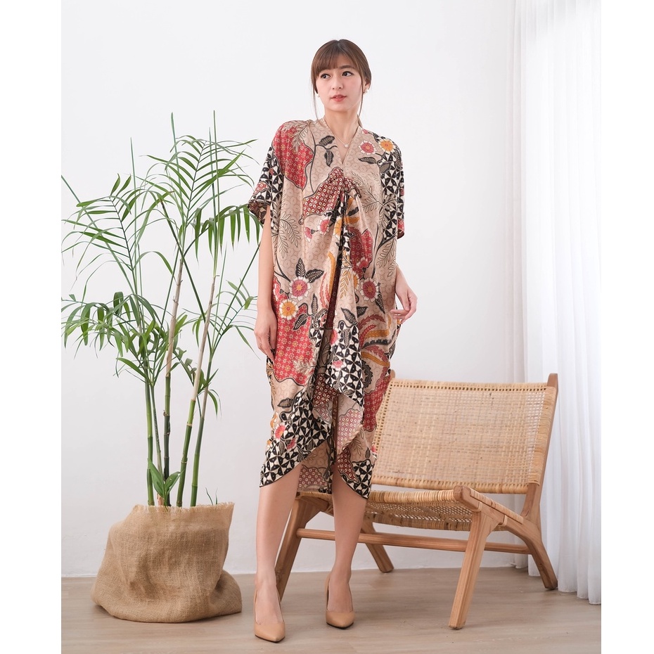 C2W Clothtowear Kaftan Batik Wanita All Size Satin Women's Clothes SKR