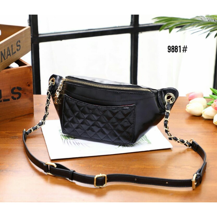High Premium Tas Wanita Chanel Waist Belt Bag Nagita Slavina #9881
