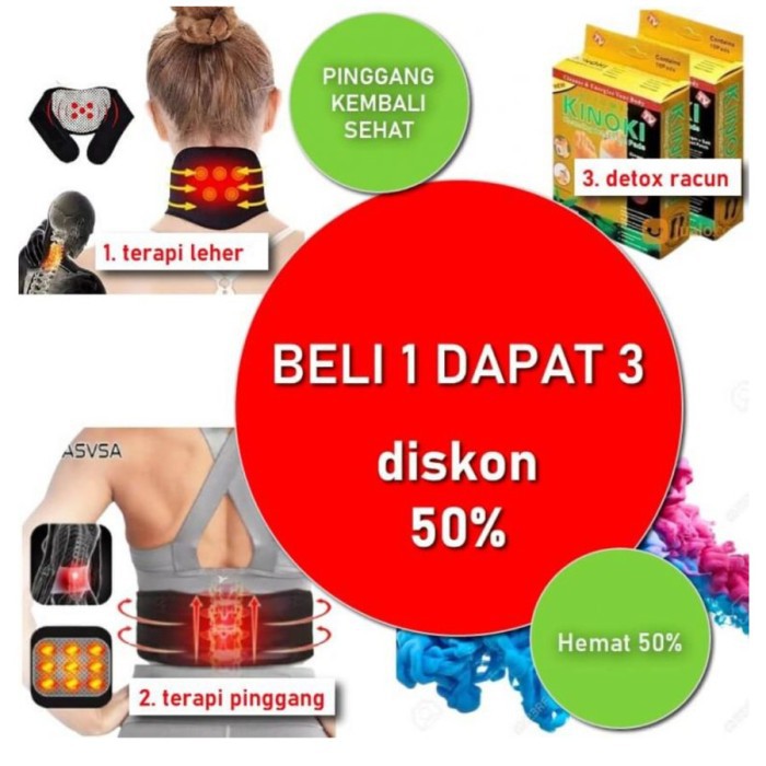 Paket Hemat Terapi Magnetik back neck pain dan Detox Racun