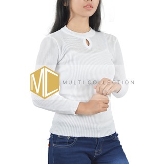 BOLDA PANJANG Bolda slim casual Sweater Rajut  Wanita 