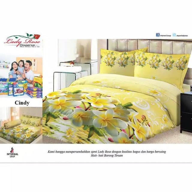 Sprei Lady Rose 180x200 Cindy