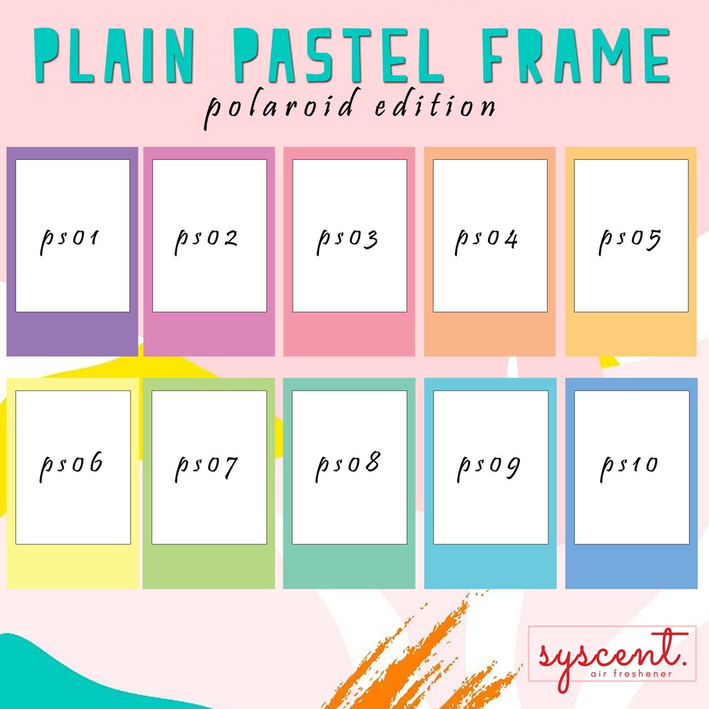 SYSCENT Air Freshener / CUSTOM DESIGN / POLAROID | Parfum Mobil / Pewangi Ruangan / Pewangi Mobil / Pengharum Mobil |
