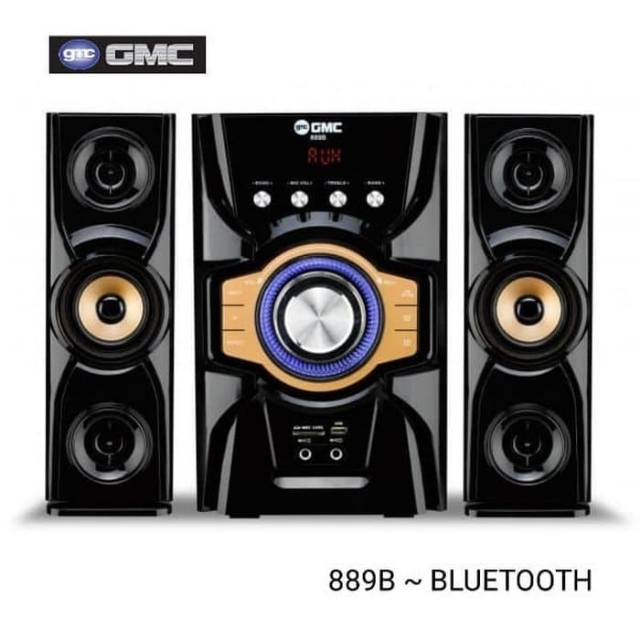 Speaker Bluetooth GMC 889 B Karaoke/USB/Memory/FM Radio/Remote