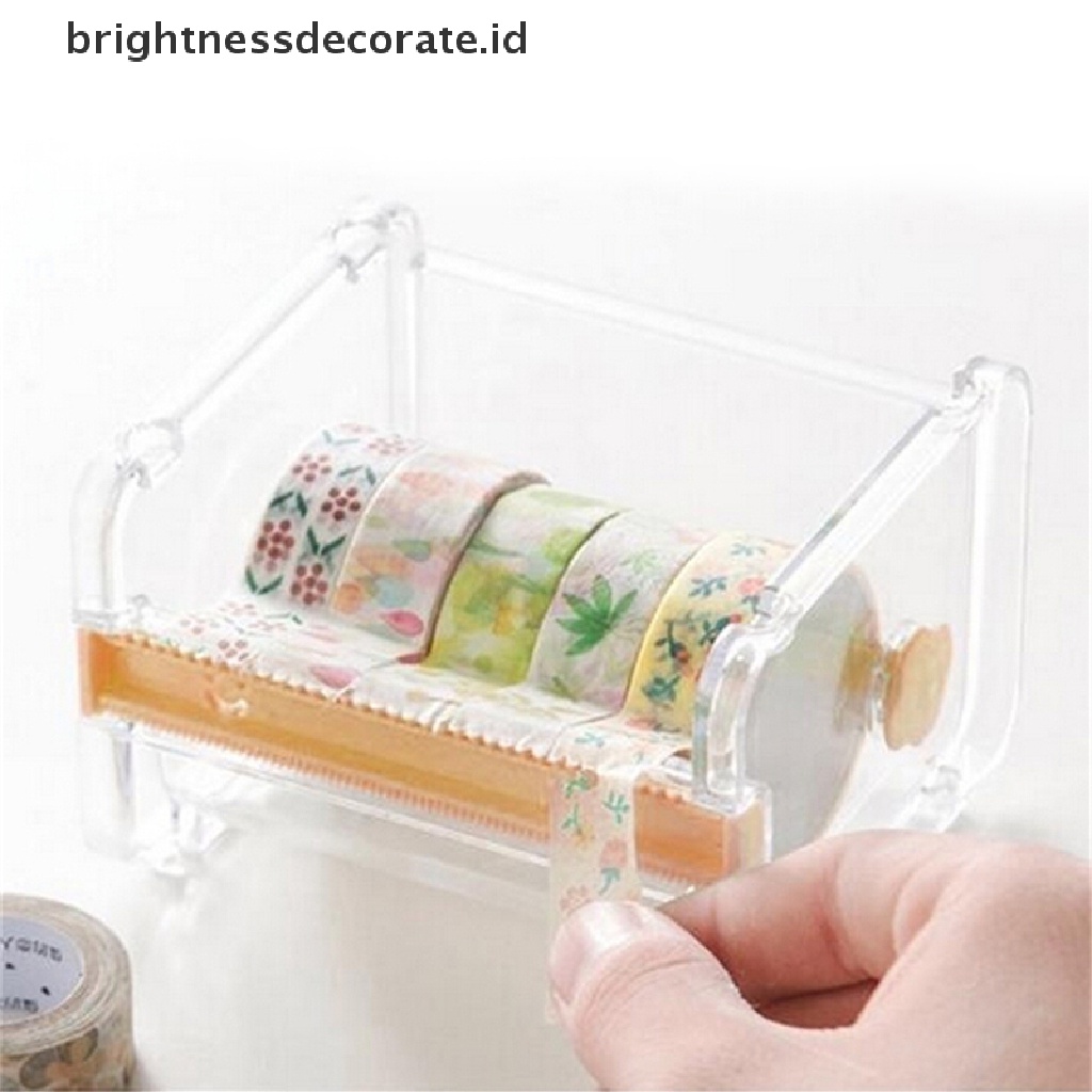 Dispenser Holder Pemotong Tape Washi Untuk Desktop