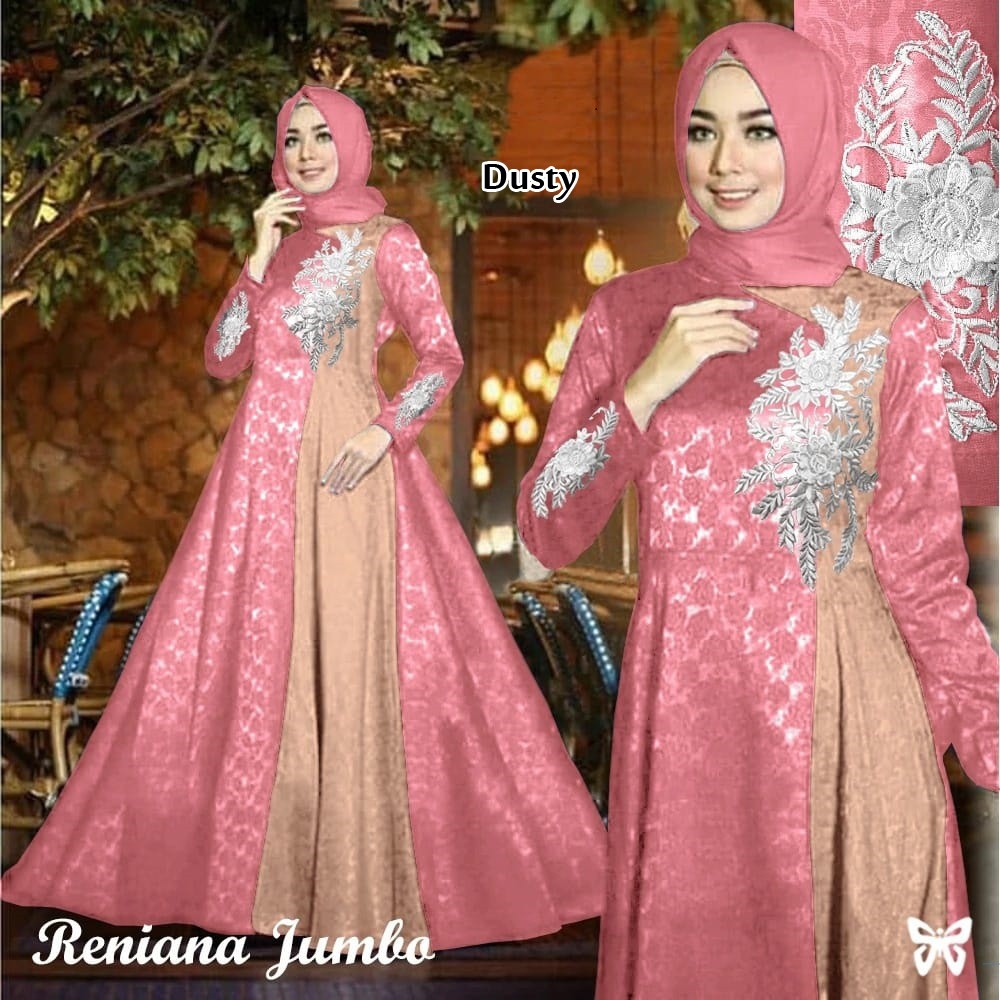 Maxi Reniana/Baju Gamis Wanita Terbaru/ Baju muslim Syari