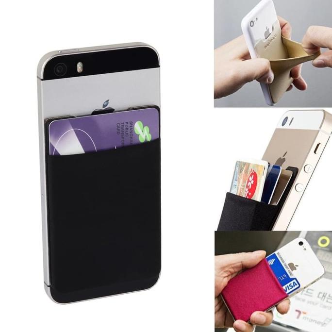 Phone Card Holder 3M Sticky Holder Dompet Kartu Card Pocket Kantong Hp