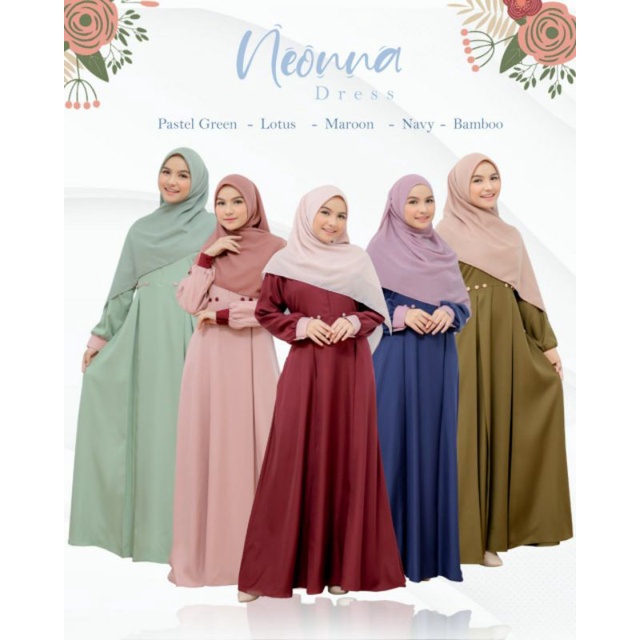 Gamis/Dress Busui Syari Bahan Syaqila Neonna By Etuzi