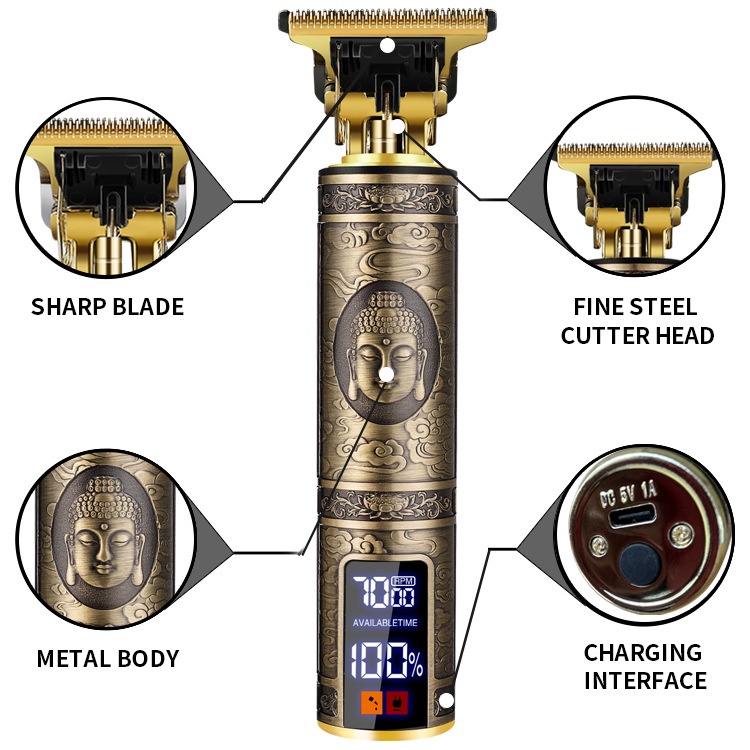 mesin pangkas rambut/Alat Cukur Rambut Dengan Tiga Kecepatan + Layar LCD digital