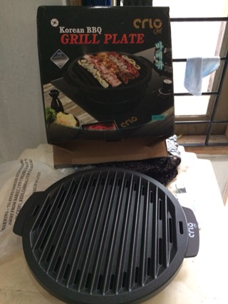 Pemanggang Bbq/pemanggang Sate/pemanggang Korea Praktis Crio Chef Korean Bbq Grill Plate Bonus Tongs