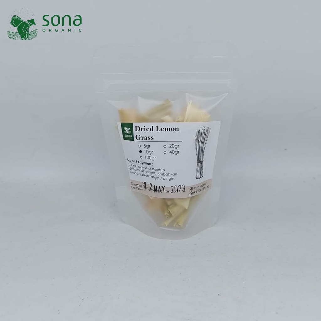 

Dried Lemon Grass 10gr - Sereh Kering iris - Sona