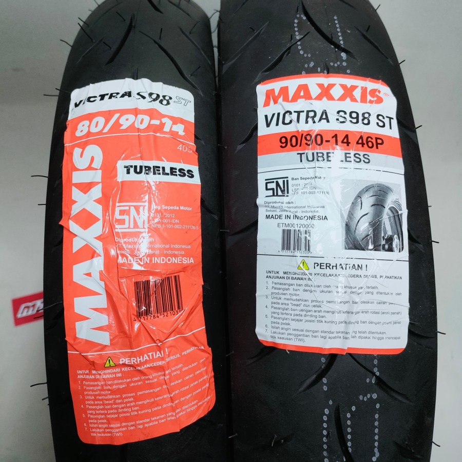 BAN MAXXIS DEPAN BELAKANG 80/90-14 DAN 90/90-14 VICTRA