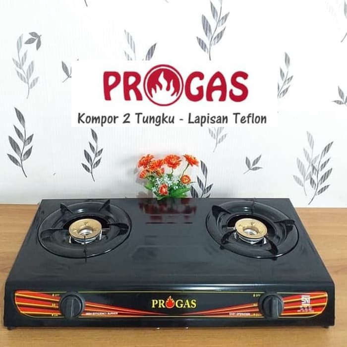 Kompor Gas 2 Tungku Teflon PROGAS PG 269 C