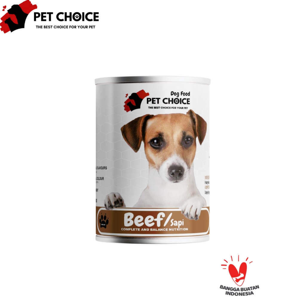 

PETCHOICE™ Makanan Anjing Basah 340gr rasa Daging Sapi