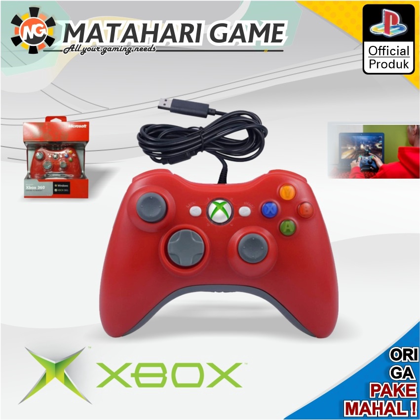 Stik Stick XBOX 360 Original Pabrik Wired Xbox 360 / PC