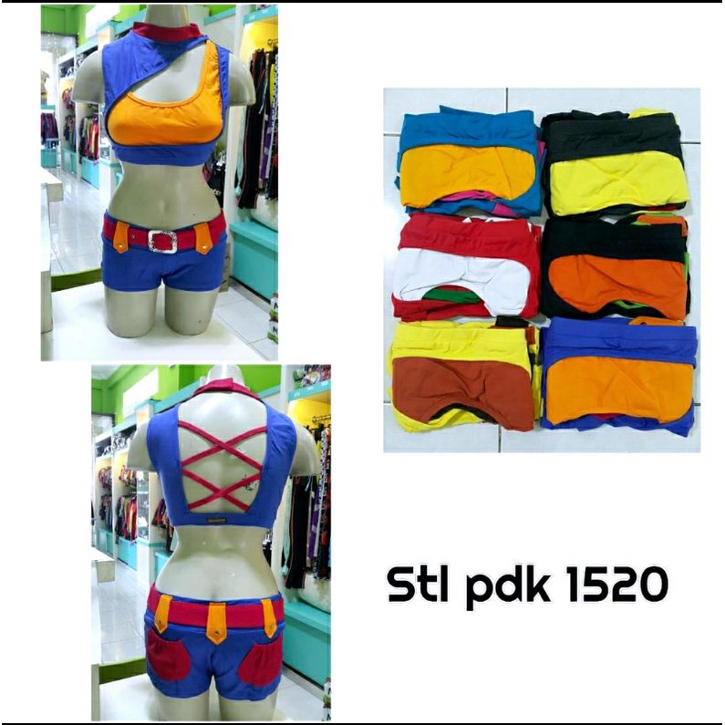 Unik promo sexy sport baju senam olahraga Murah set hotpants bra katun melar kwalitas bagus