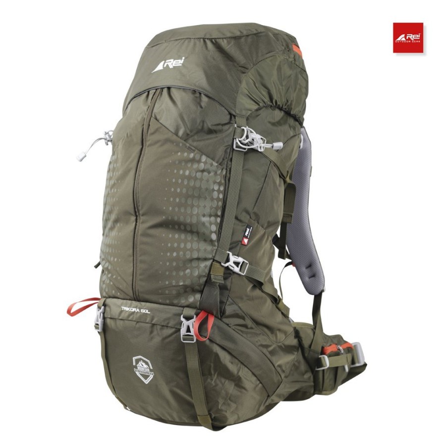 Tas Keril Rei Trikora 60L Arei Tas Carrier Punggung Gunung Outdoor Tas Gunung
