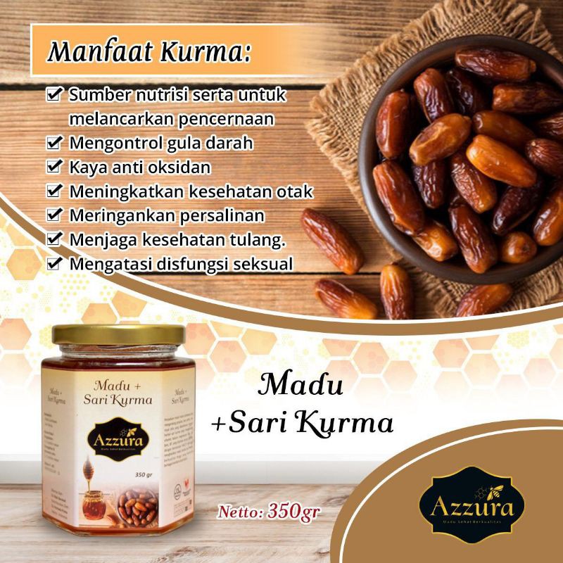 

Madu Azzura Madu Sari Kurma 350gr