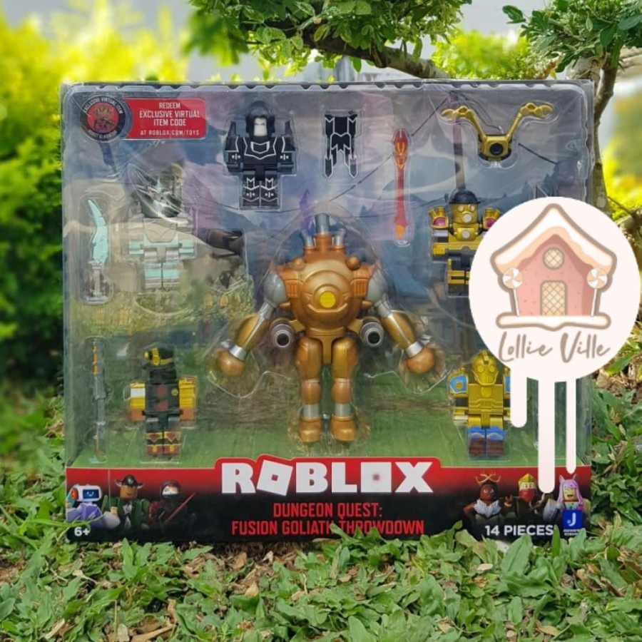 Roblox Action Dungeon Quest Fusion Goliath Throwdown Playset