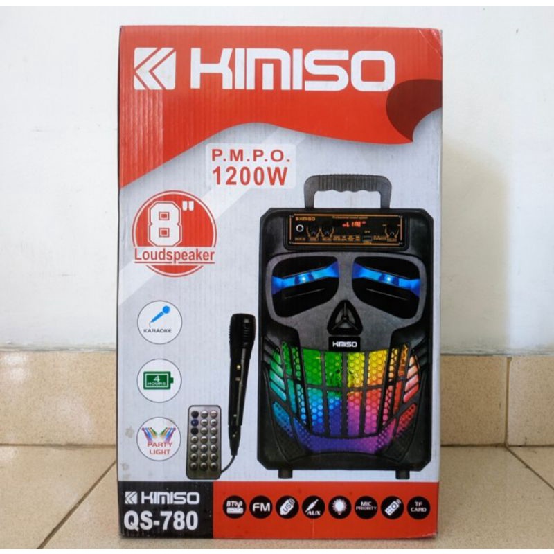 Speaker Bluetooth Kimiso Qs-780 Free Mic Karaoke