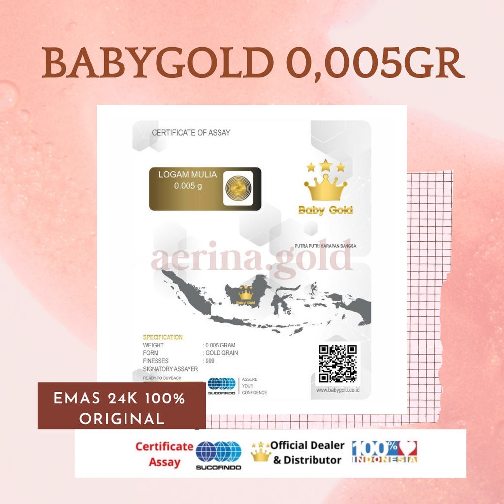 baby gold 0,005gr emas minigold bisa tukar antam-3