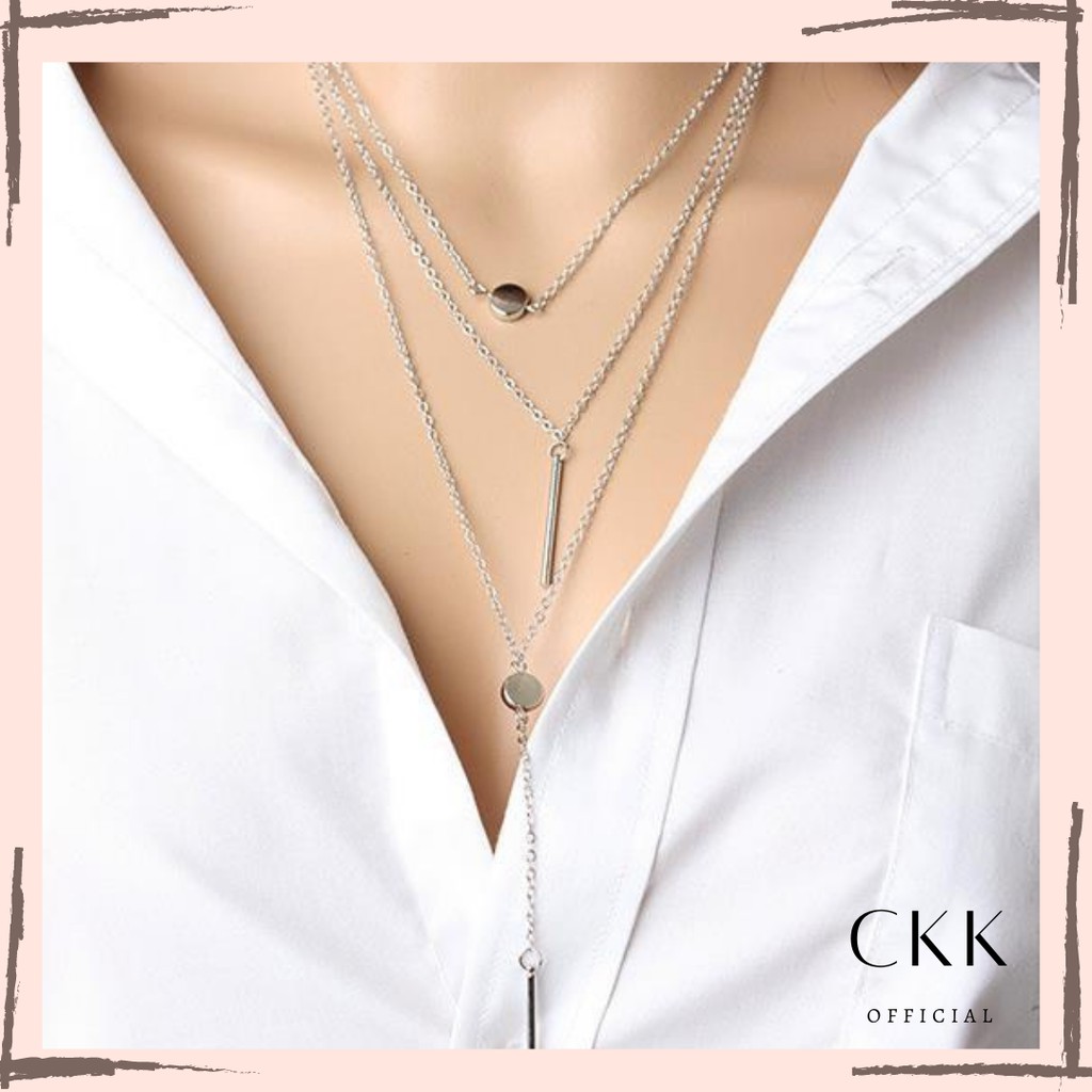 ➰CKK➰ multilayer Kalung FA42 Wanita Aksesoris hadiah