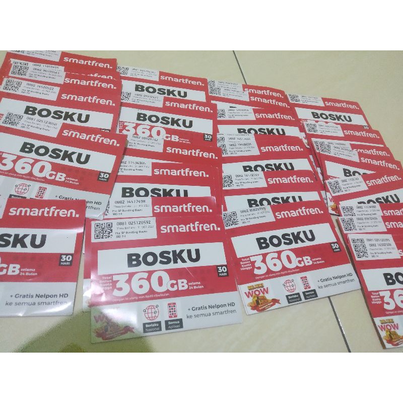 Kartu Perdana / Simcard bekas pakai Smartfren