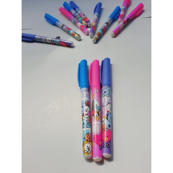 Gel Ink Pen 0.5 mm Motif BTS Warna Hitam (1pcs) Import Best Seller